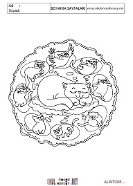 Mandala boyama sayfaları